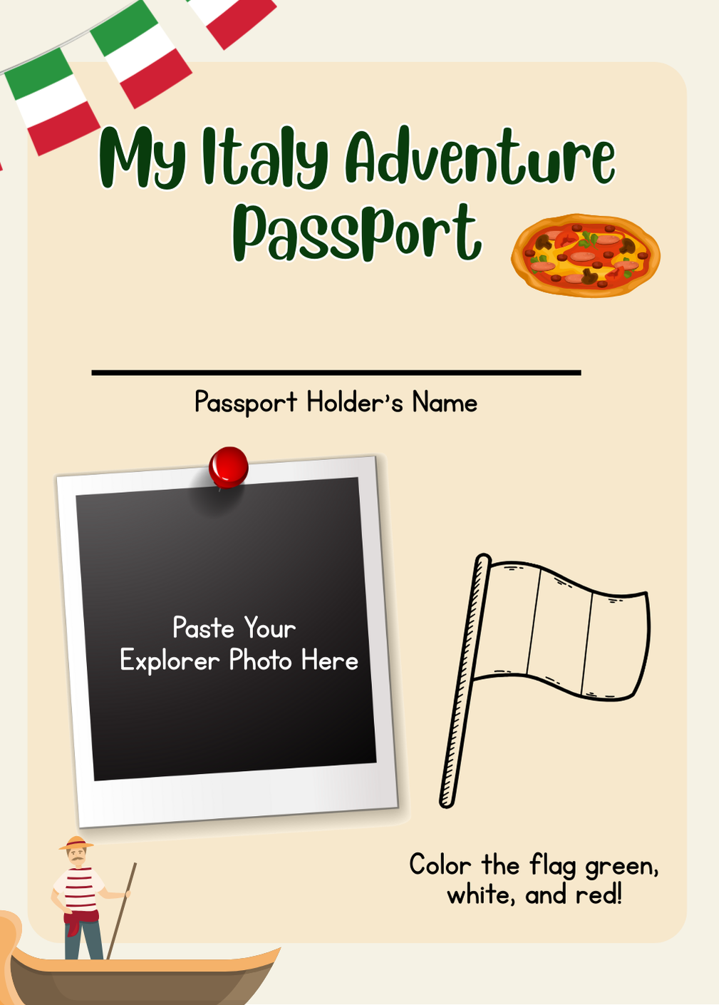 Italy - Culture & Kindness Passport | Ages 6+