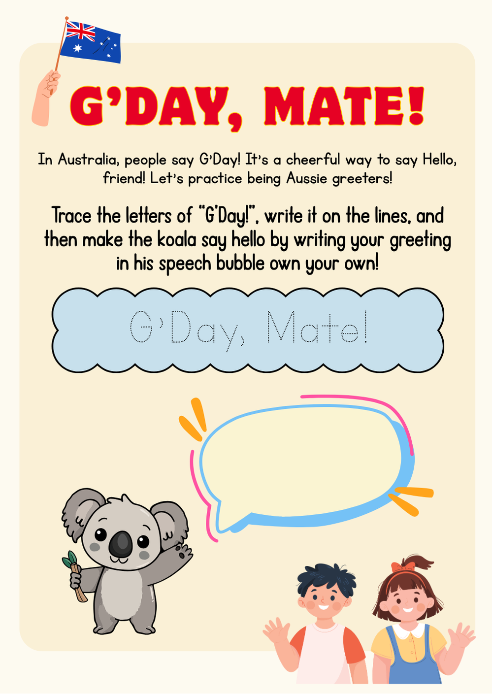 Australia - Culture & Kindness Passport | Ages 6+