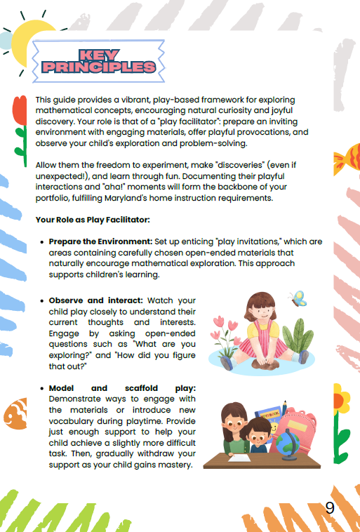 Everyday Play N Learn Homeschool Series: Play-Based Curriculum for Pre-School Math (Ages 3–4)
