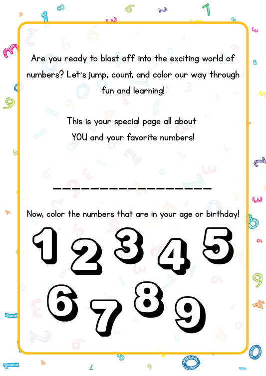 Numbers Volume 1 - Standard Theme Pack | Ages 3–5 years old (Downloadable)