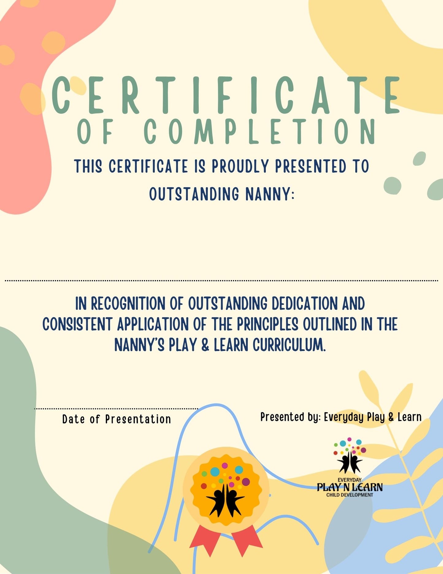 Nanny Activity Book | Ages 3-5 years old (Hardcopy)