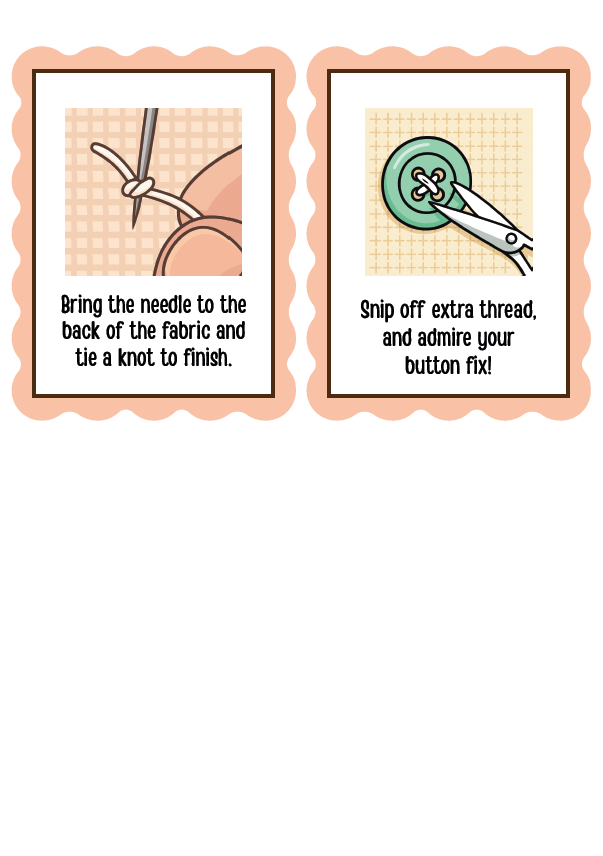 FREE: Life Skills Cards – Sew a Button | Ages 4+ (Downloadable)