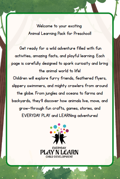 Animals - Standard Theme Pack | 5-7 years old (Downloadable)