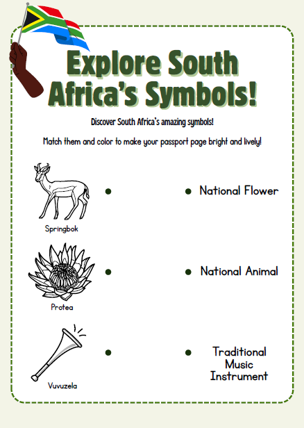 South Africa – Culture & Kindness Passport | Ages 5+