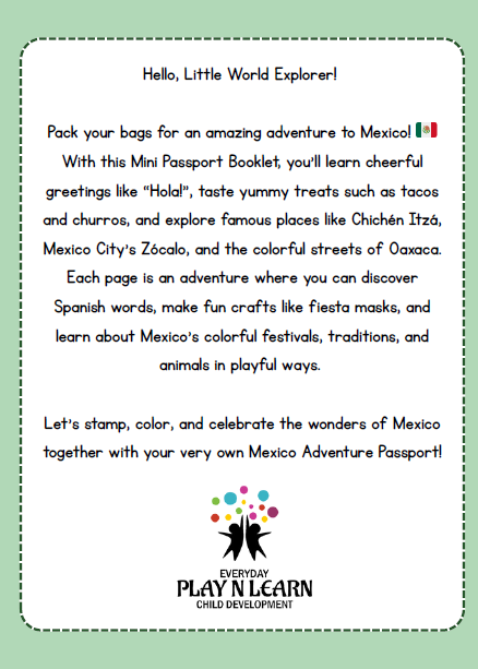 Mexico – Culture & Kindness Passport | Ages 5+