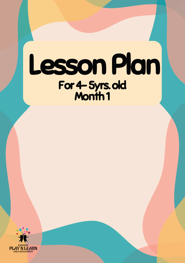 DC Lesson Plan: 4–5 Years Old – September