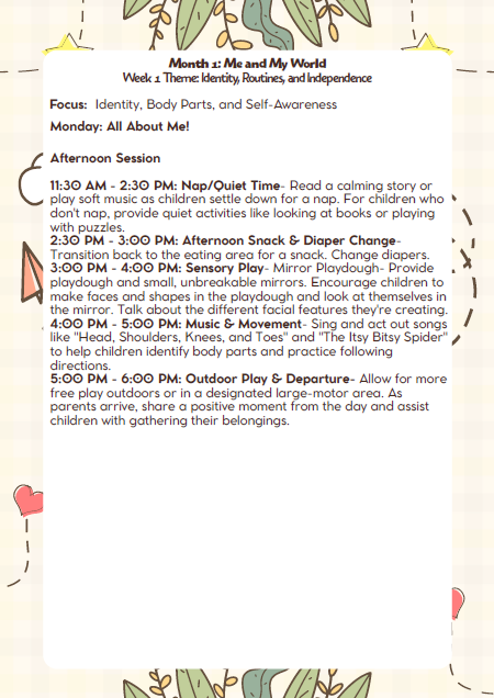 MD Lesson Plan β 18β24 Months (September Edition)