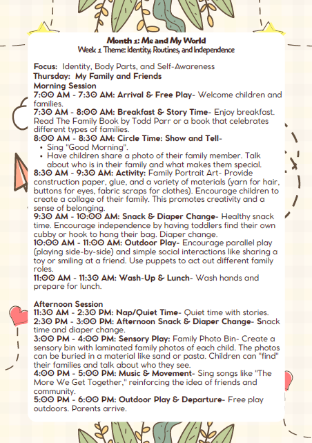 MD Lesson Plan – 18–24 Months (September Edition)