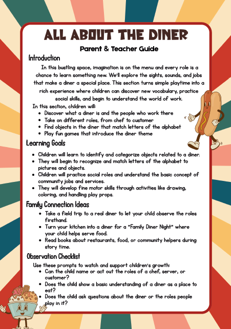 Pretend Play: Diner| Ages 5+