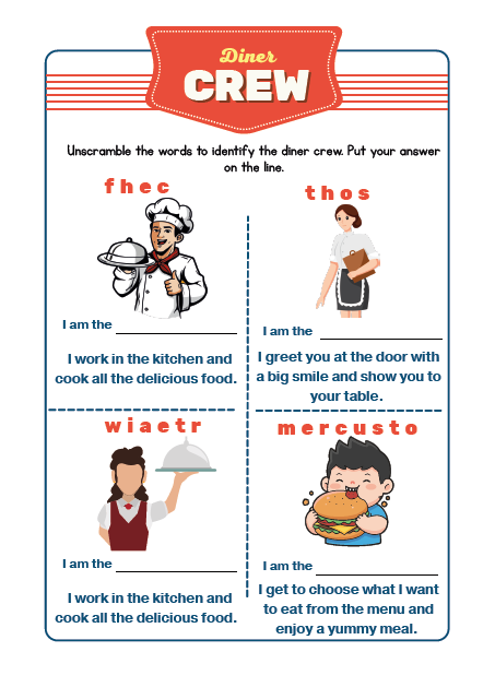 Pretend Play: Diner| Ages 5+