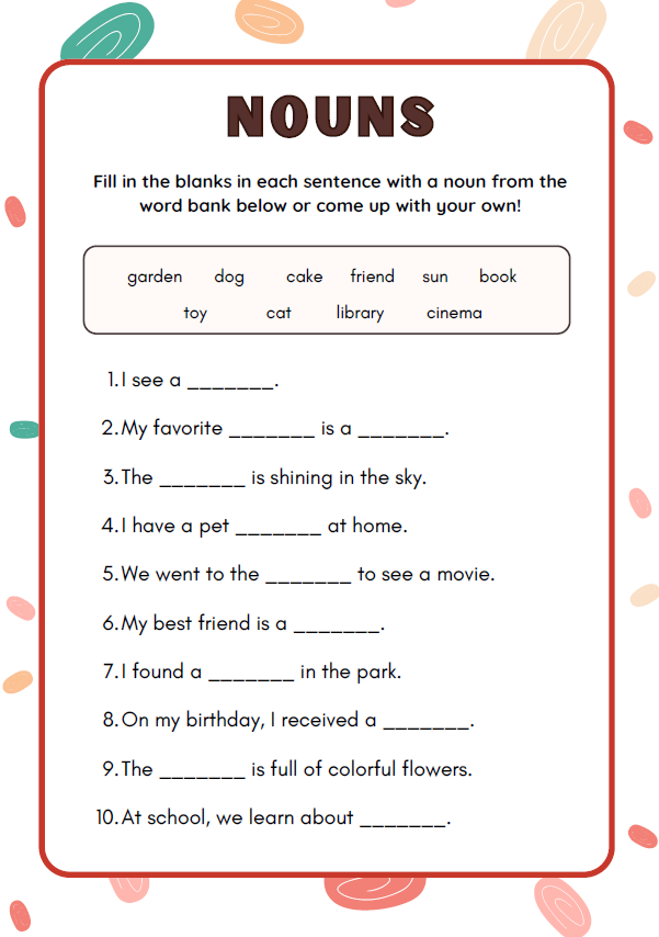 All About Nouns: 5thβ6th Grade | Ages 11-12