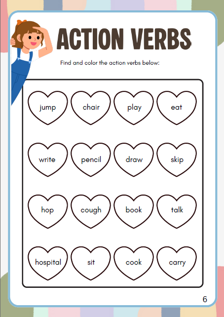 Action Words Adventure | 1st grade-2nd grade