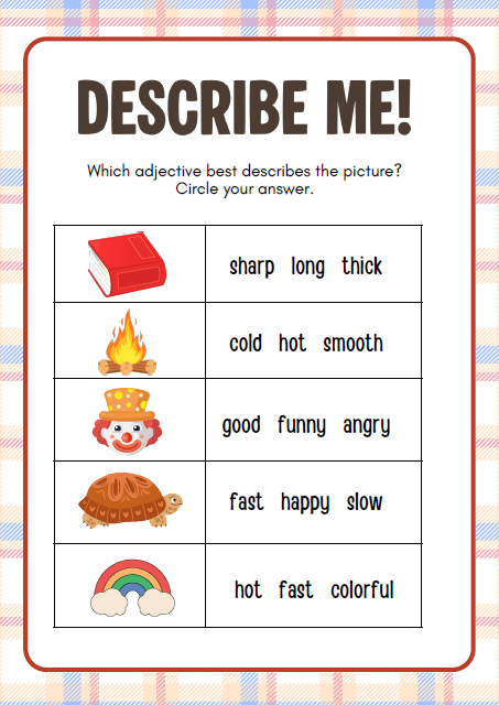 Adjectives Around Me | 1st grade-2nd grade