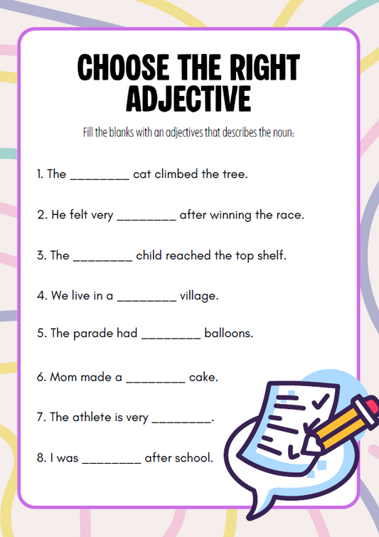 Adjectives Around Me | 5th–6th Grade