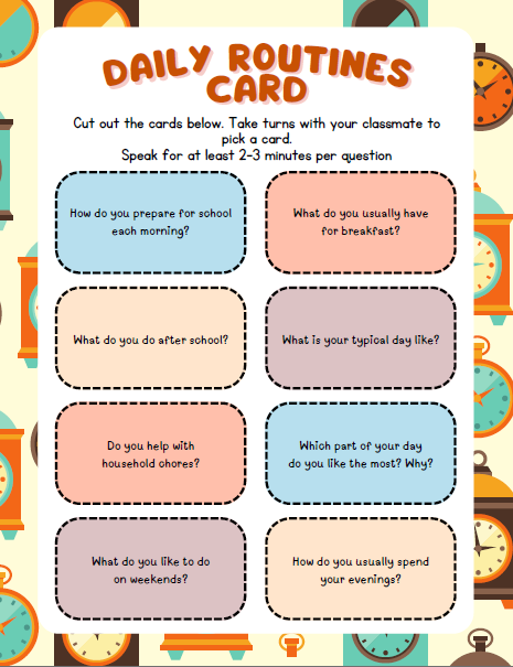 Time Management | Grades 1β2