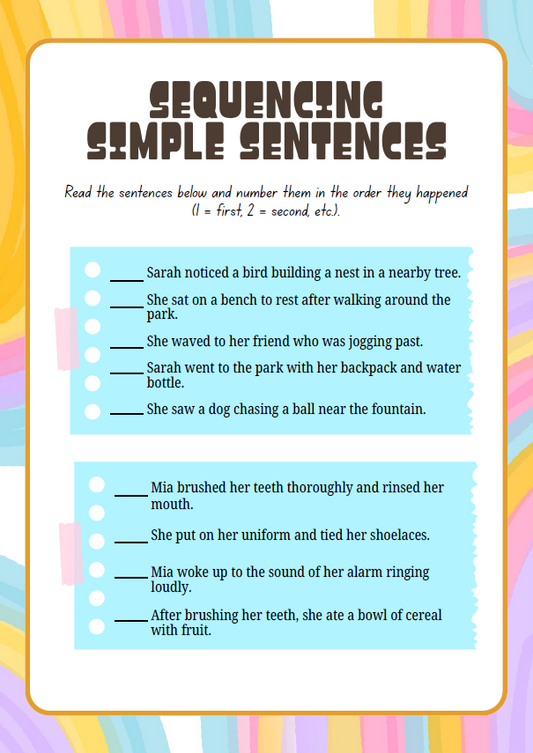 Story Sequencing & Retelling | 5th–6th Grade