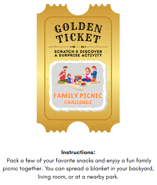Scratch-Off Golden Ticket | 7-12yrs old