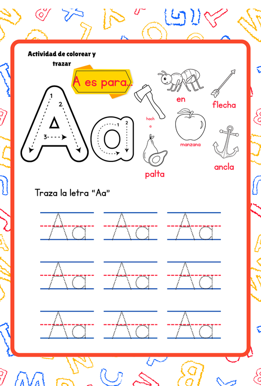 Spanish Version of Serie de aprendizaje temático: Alfabeto