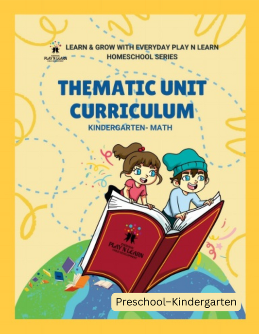 Everyday Play N Learn Homeschool Series: Thematic Unit Curriculum for Kindergarten Math (Paperback)
