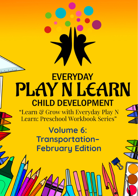 Preschool Workbook: Transportation & Movement