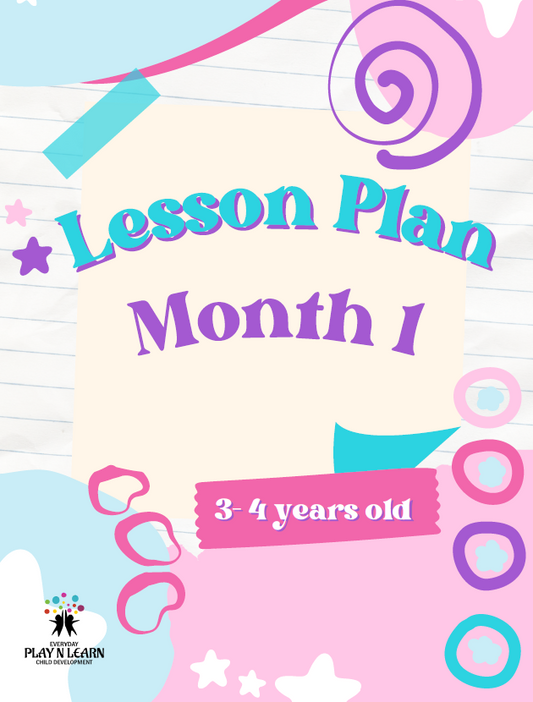MD Lesson Plan: 3–4 Years Old – September