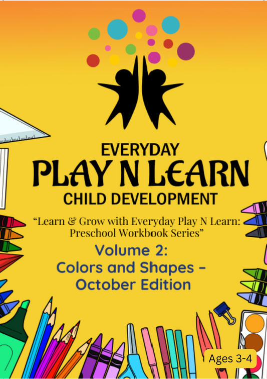 Preschool: Colors and Shapes (Volume 2) – October Edition | Ages 3-4 years old (Downloadable)