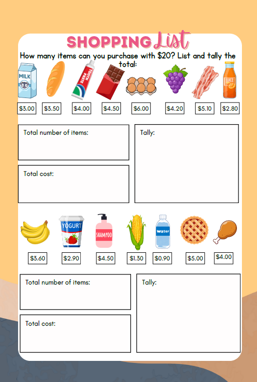 Grocery and Meal Planning | Ages 5+
