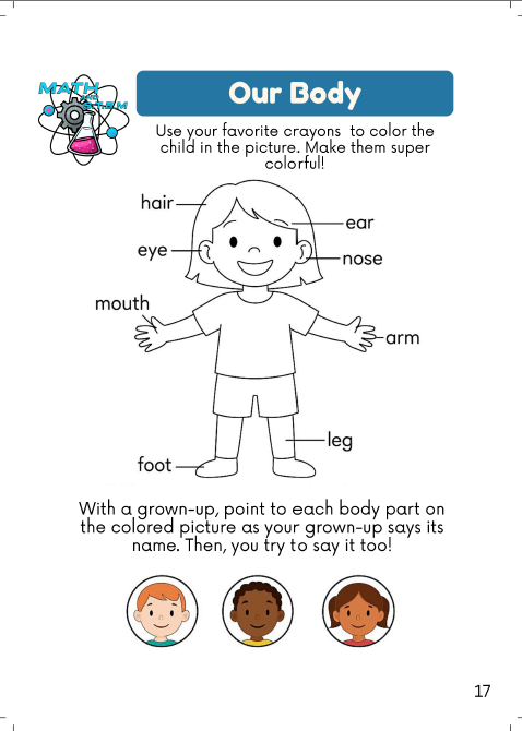 Preschool: All About Me (Volume 1) - September Edition | Ages 3-4 years old (Downloadable)