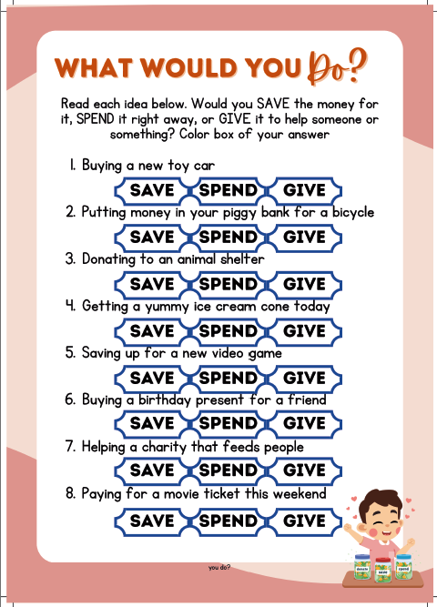 Money Management & Budgeting- September | Ages 5-12 years old