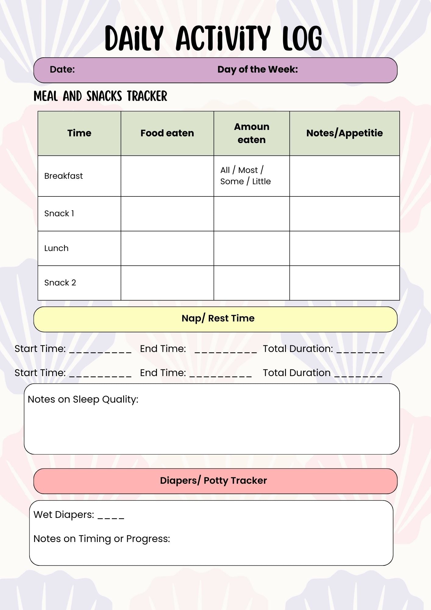 Nanny Activity Book | Ages 3-5 years old (Hardcopy)