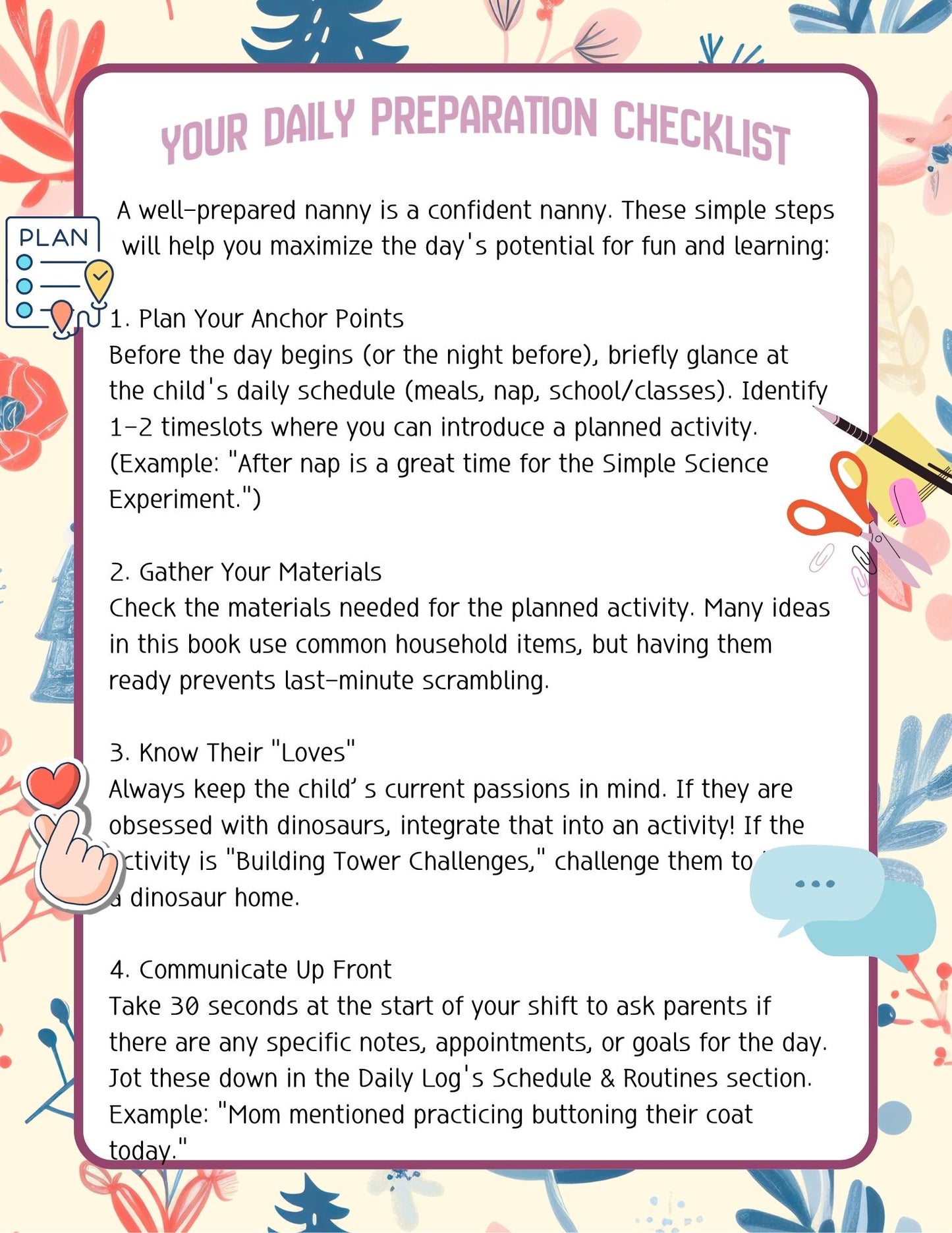 Nanny Activity Book | Ages 3-5 years old (Hardcopy)