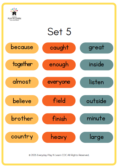 Thankful for Sight Words - Inclusive Early Literacy Workbook | Ages 3–7