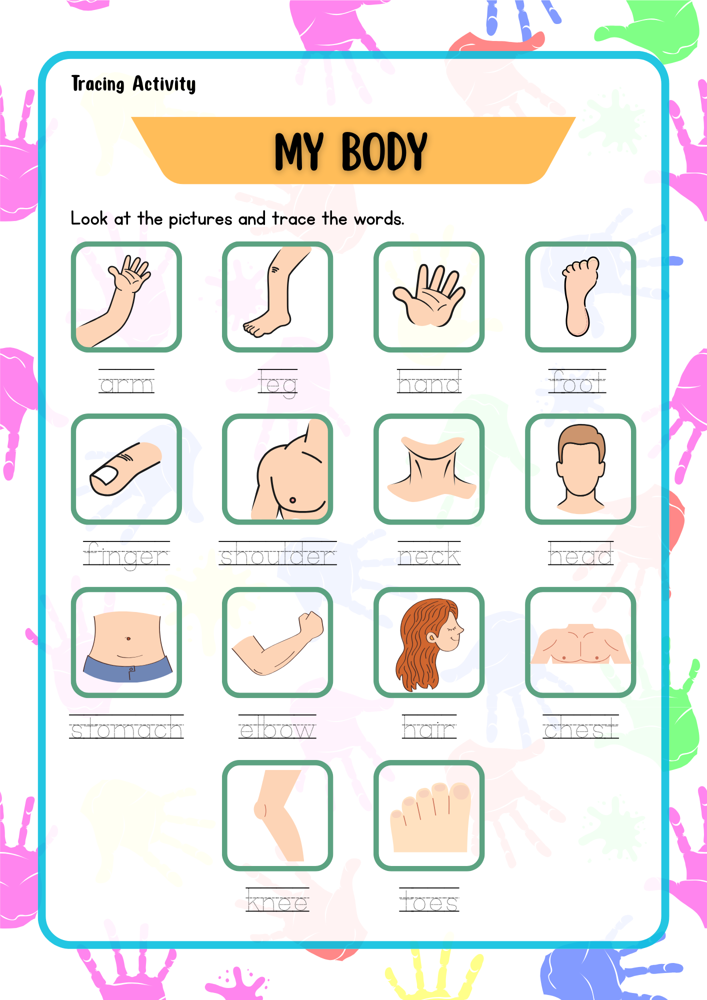 My Body & Five Senses - Standard Theme Pack | Ages 5–7 (Downloadable)
