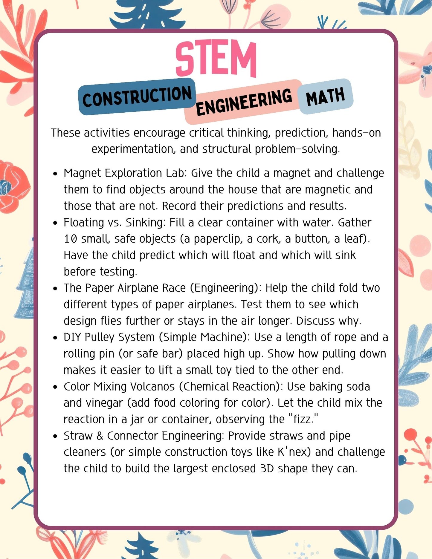 Nanny Activity Book | Ages 3-5 years old (Hardcopy)