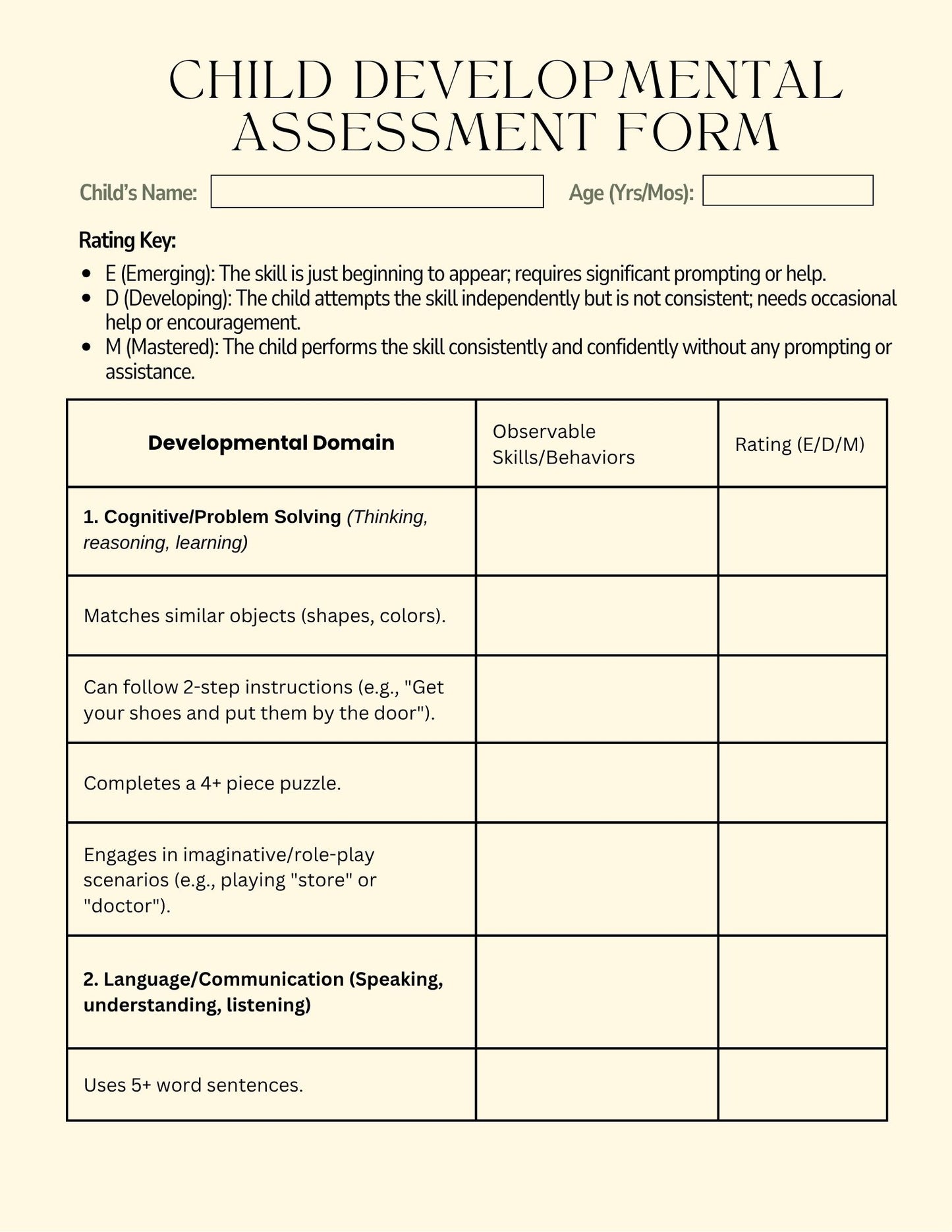 Nanny Activity Book | Ages 3-5 years old (Hardcopy)