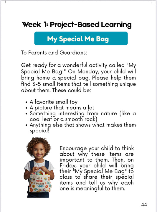 Preschool: All About Me (Volume 1) - September Edition | Ages 3-4 years old (Hardcover)