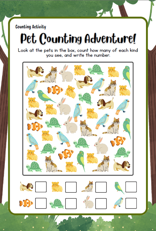 Animals - Standard Theme Pack | 5-7 years old (Downloadable)