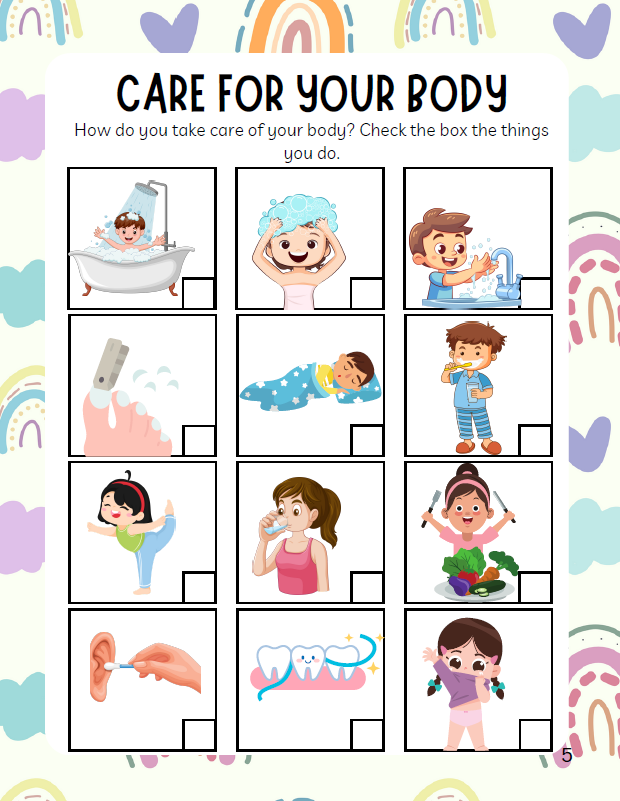 Healthy Me- Personal Hygiene (Health Workbook) | Ages 3-6