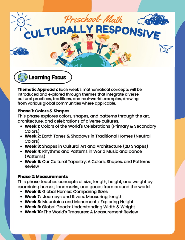 Culturally Responsive Curriculum: Kindergarten