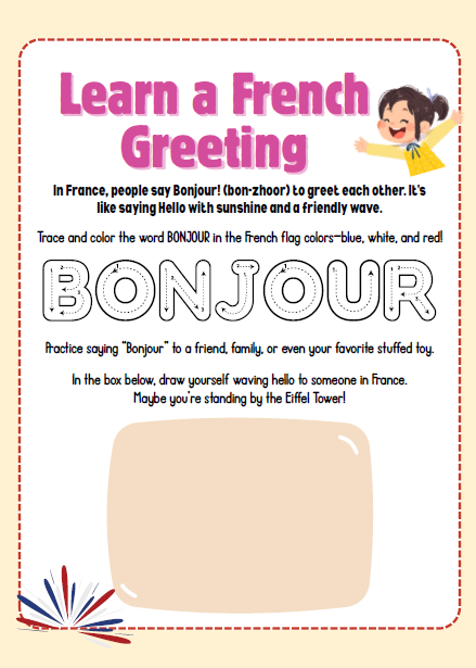 France – Culture & Kindness Passport | Ages 5+