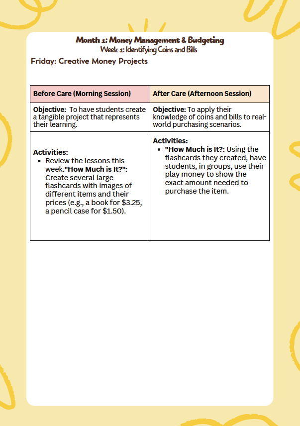 DC Lesson Plan: 3rd & 5th Grade – September