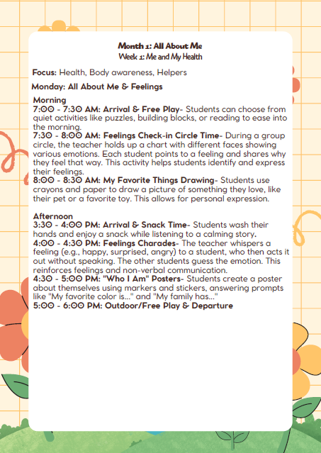 MD Lesson Plan: 1st–2nd Grade – September