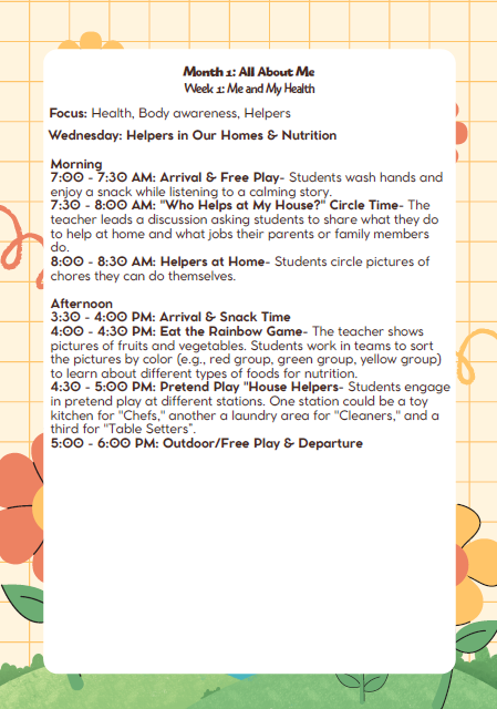 MD Lesson Plan: 1st–2nd Grade – September