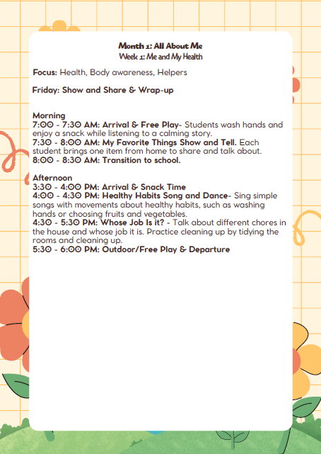 MD Lesson Plan: 1st–2nd Grade – September