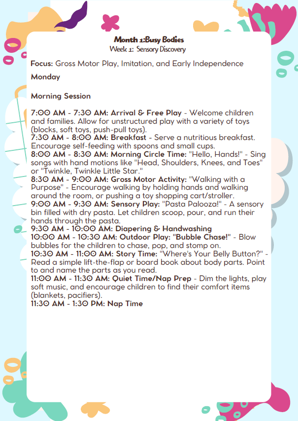 MD Lesson Plan – 12–18 Months (September Edition)