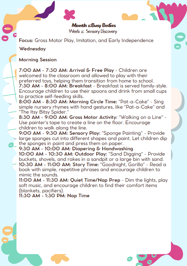 MD Lesson Plan – 12–18 Months (September Edition)