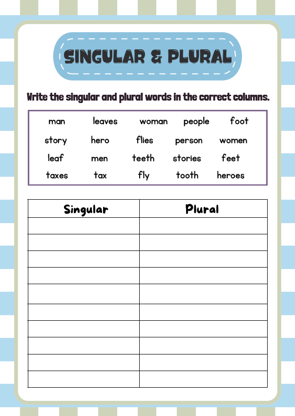 Nouns Workbook - Standard Theme Pack | 3rd–4th Grade