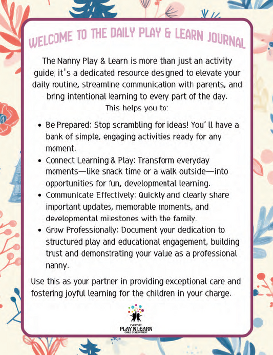 Nanny Activity Book | Ages 3–5 (Downloadable)