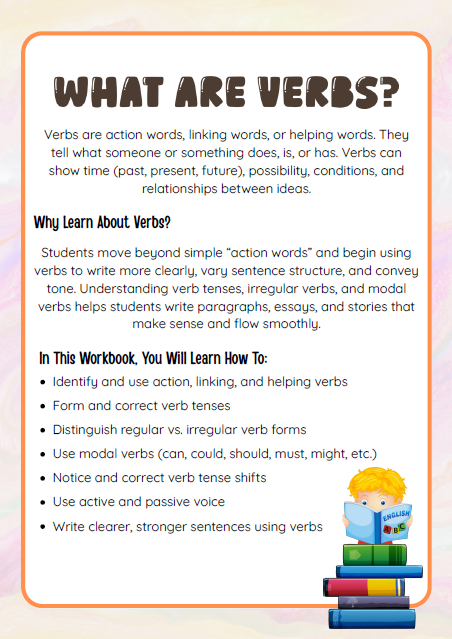 Action Words Adventure | 5th-6th grade