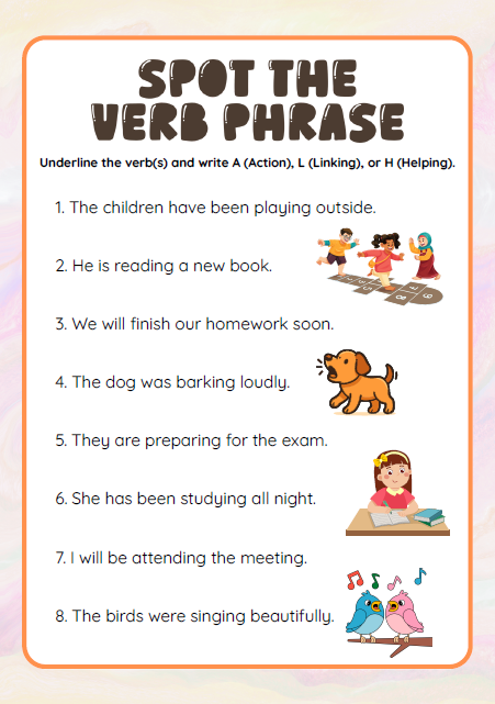 Action Words Adventure | 5th-6th grade